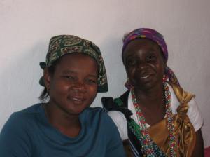 Martha, Tintswalo's mother, on left.